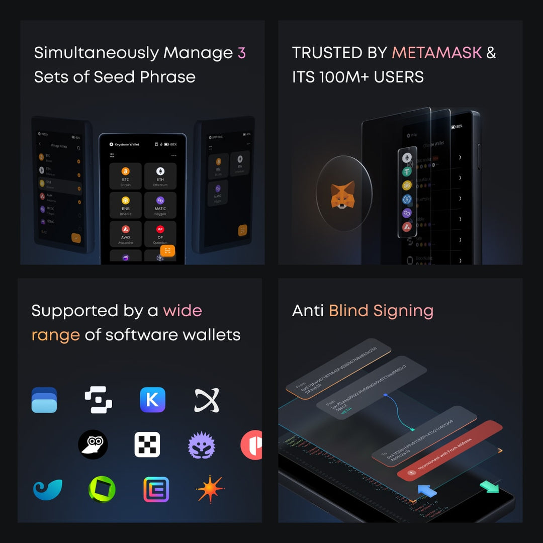 Keystone 3 Pro：最安全的离线开源冷钱包& 硬件钱包